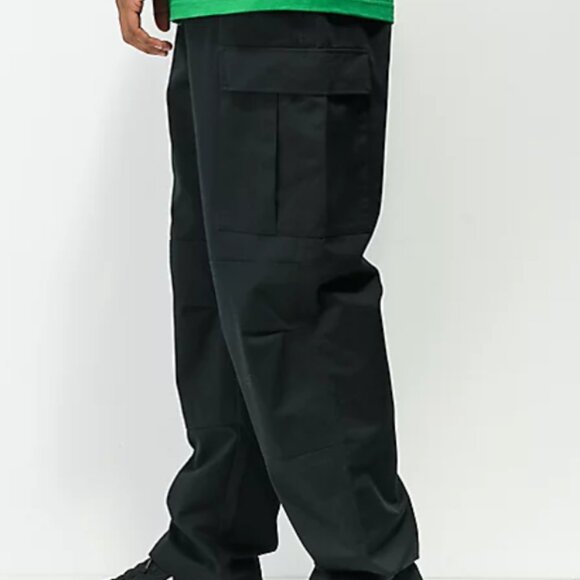 Empyre Loose Fit Black Cargo Skate Pants MED - Picture 7 of 14